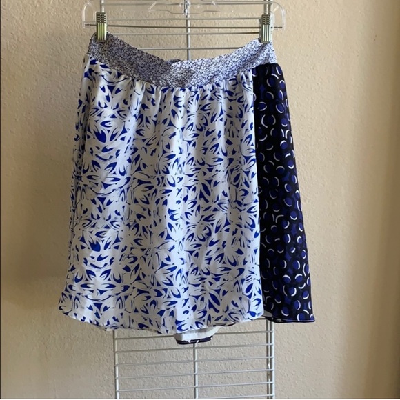 Anthropologie Dresses & Skirts - Anthropologie Blue and White Print Skirt